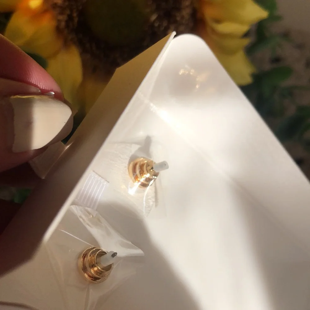 Elegant Gold Statement Earrings with Clear Glass Stones
